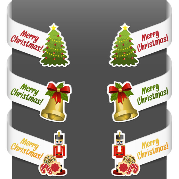 Creative Christmas design elements vector material 06