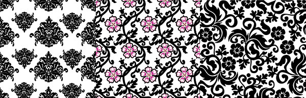 tiled background flowers flow pattern fashion background pattern continuous background 