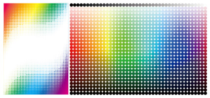 Abstract colored circular background