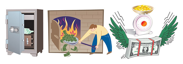 Money related illustrations vector Graphic