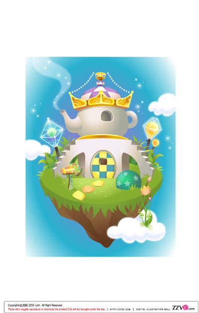lovely cartoon scene set 02 vector