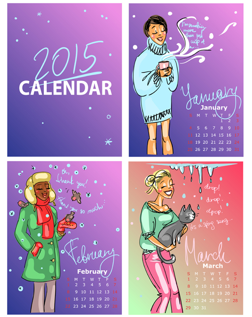 material girls calendar 2015 