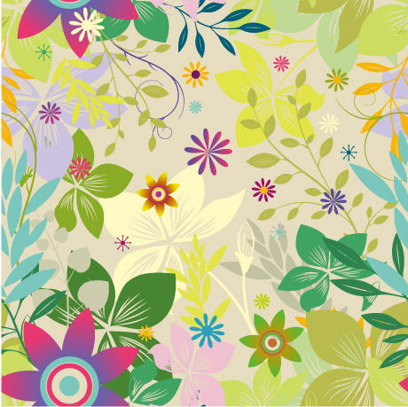 vector simple shading material flowers background 