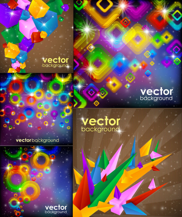 Gorgeous bright dazzling effect background Vector