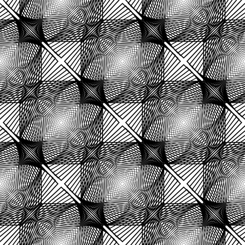 Black with white abstract seamless pattern vector set 07