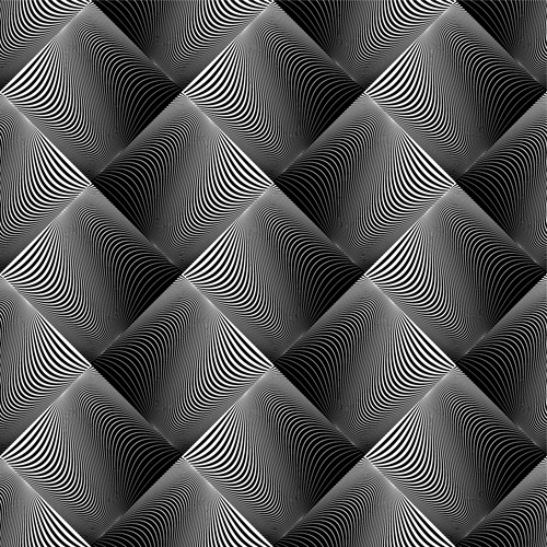 Black with white abstract seamless pattern vector set 11
