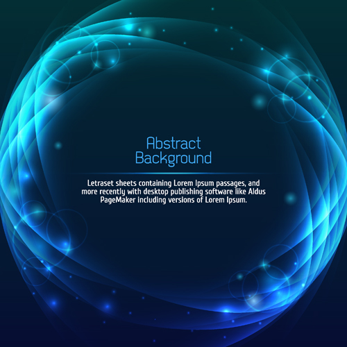 Blue radiance futuristic background vector 01