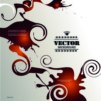 Brilliant dynamic elements vector background 04