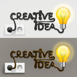 Bulbs infographic idea template vector 03