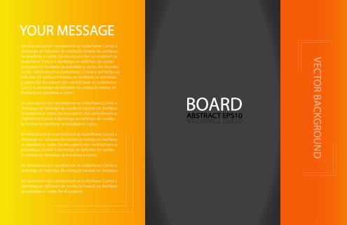 Business brochure template background vector set 03
