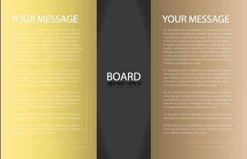 Business brochure template background vector set 05