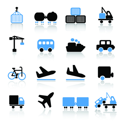 transport icons icon different cargo 