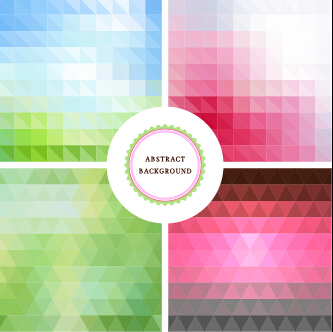 Colorful blurs elements background vector 04