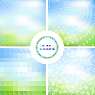 Colorful blurs elements background vector 05