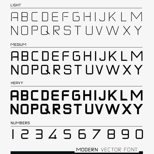 Creative Alphabets design vector set 10