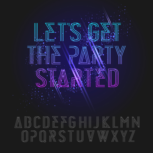Creative Alphabets design vector set 15