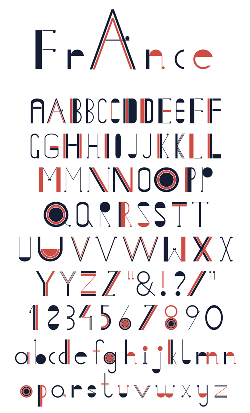 Creative Alphabets design vector set 21