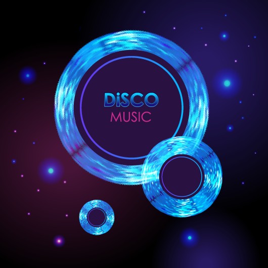 Disco Rainbow vector background 01