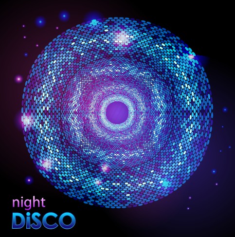 Disco Rainbow vector background 02