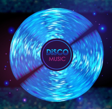 Disco Rainbow vector background 03