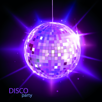 Disco Rainbow vector background 05