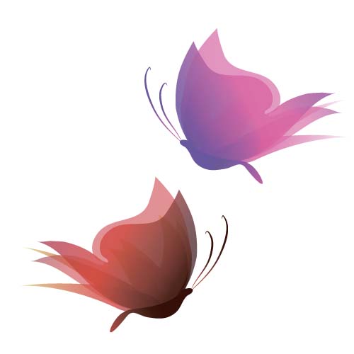 Elegant butterflies background art vectors 02