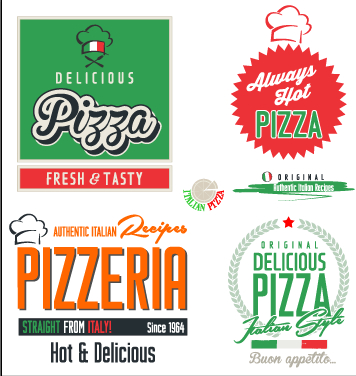 pizza material logos logo exquisite 