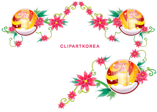 Exquisite xmas lace ornaments vector set 14