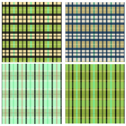 Fabric seamless patterns design set 04