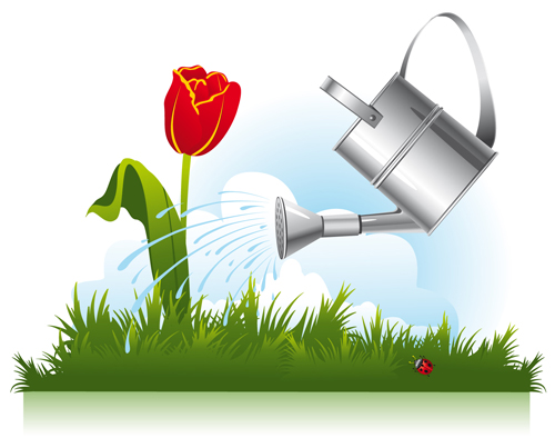 Vector set of Gardening Tool graphic 02