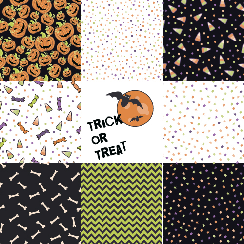 Halloween pattern vector seamless material 03