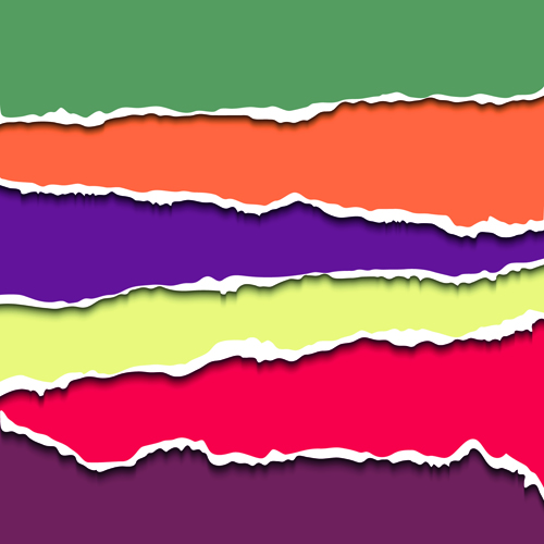 Layered torn paper vector background material 05