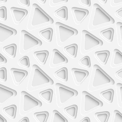 Layered white vector seamless pattern 01