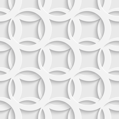 Layered white vector seamless pattern 02