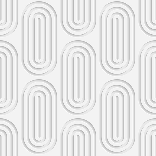 Layered white vector seamless pattern 03