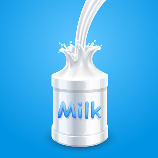 milk material bottles 
