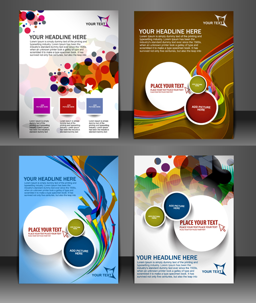 Modern templates flyer cover vector 02