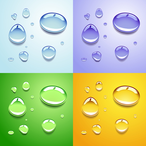 r drop vector background material 03 Realistic water drop vector background material 03