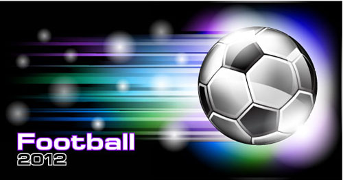 Set of euro cup 2012 design elements vector 02
