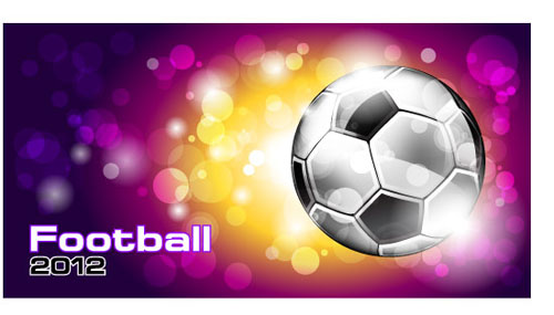 Set of euro cup 2012 design elements vector 03