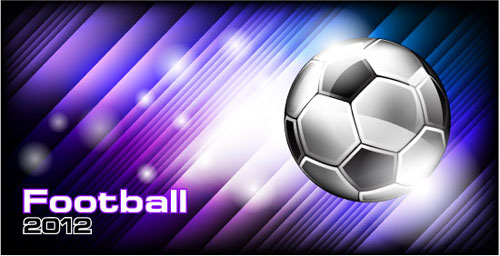 Set of euro cup 2012 design elements vector 01