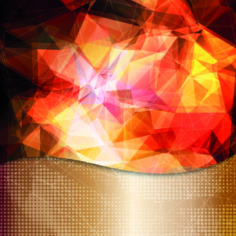 Shiny 3d geometric vector background 02