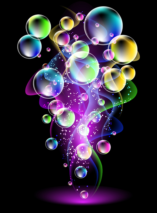 shiny colorful bubble abstract 