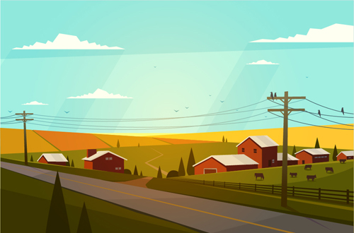 Simple houses vectors design 04