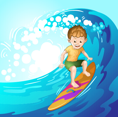surfing child 