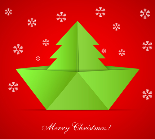 2014 Xmas red background vector set 03