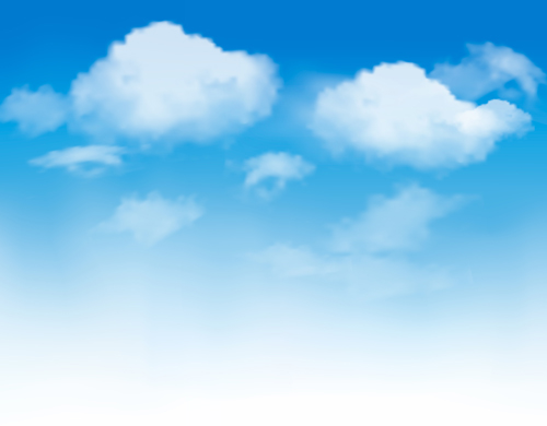 Vector Blue Sky design elements 04