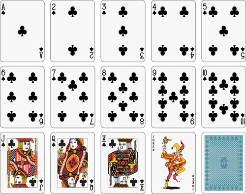 Different playing card vector graphic 02