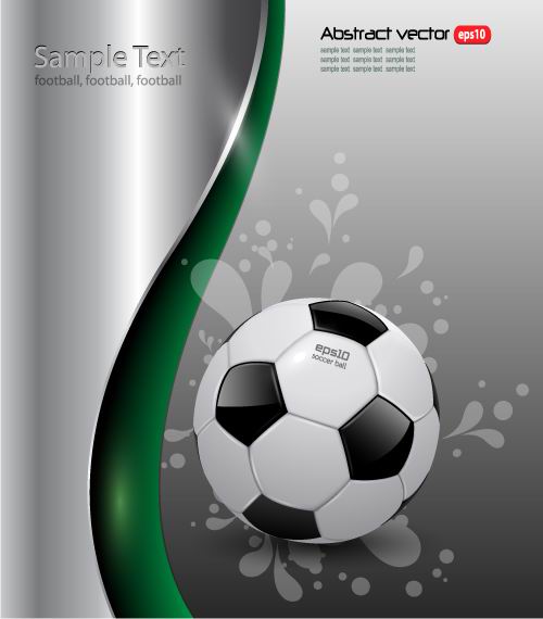 euro cup 2012 Soccer background vector 03