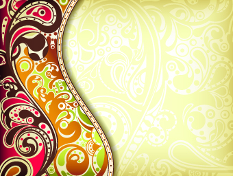 Floral decorative pattern background 01